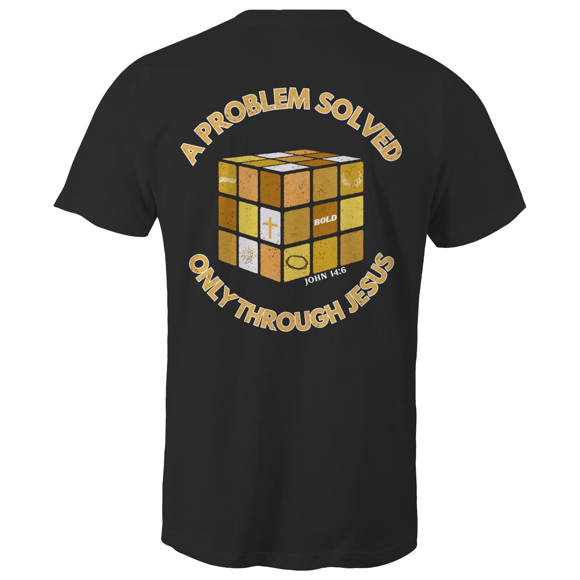 Solved Through Jesus - Christian T-shirt